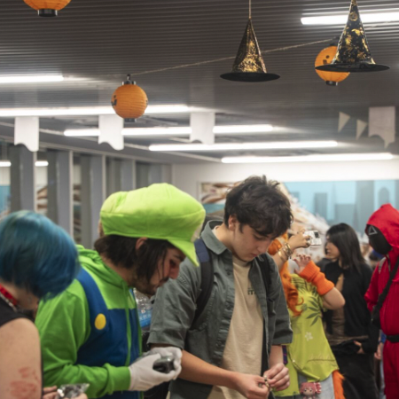 Students in the Witch Market